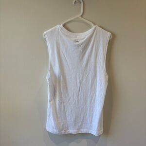 ALO Yoga Women's Classic White Muscle Tee